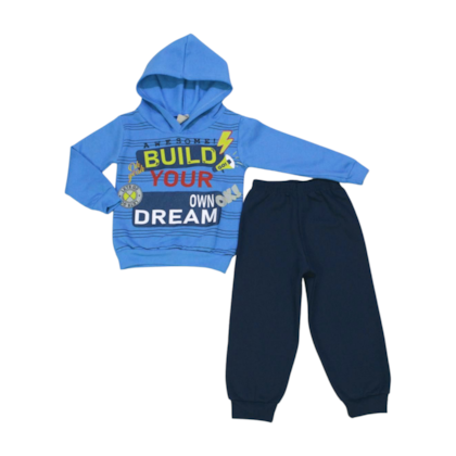 Conjunto Moletom Masculino com Capuz Build 23704 - Leb