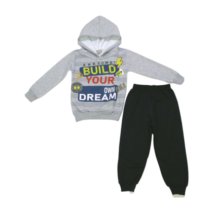 Conjunto Moletom Masculino com Capuz Build 23704 - Leb