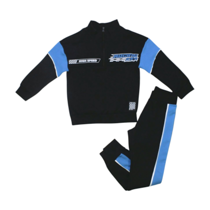 Conjunto Moletom Masculino Com Zíper Racing 8647 - Time Kids