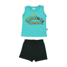 Conjunto Regata e Bermuda Moletinho Explorer 60659 - Marlan