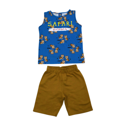 Conjunto Regata e Bermuda Moletinho Sortido 9000114 - Pipa