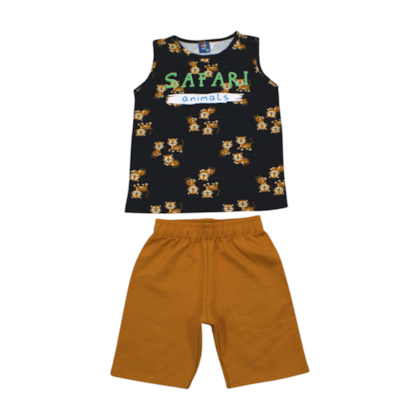 Conjunto Regata e Bermuda Moletinho Sortido 9000114 - Pipa