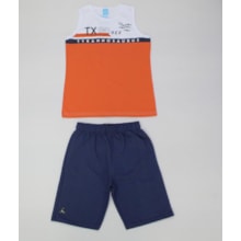 Conjunto Regata Estampa TX90 Rex e Bermuda Moletom 46677 - Kamylus