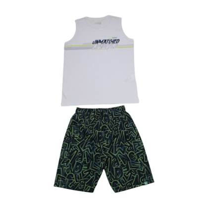 Conjunto Regata Estampada Life Style e Bermuda Tactel 47033 - Kamylus 