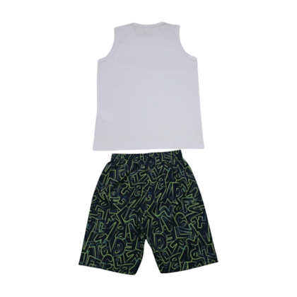 Conjunto Regata Estampada Life Style e Bermuda Tactel 47033 - Kamylus 