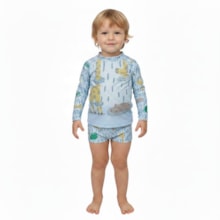 Conjunto Sunga Boxer e Camiseta Manga Longa Estampa Bichos 302923 - Rovitex