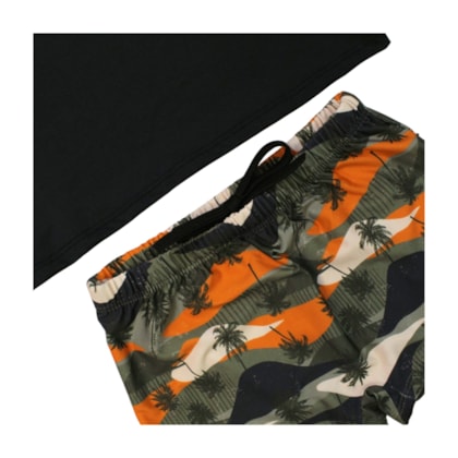 Conjunto Sunga Boxer Estampado Coqueiros  47106 - Kamylus