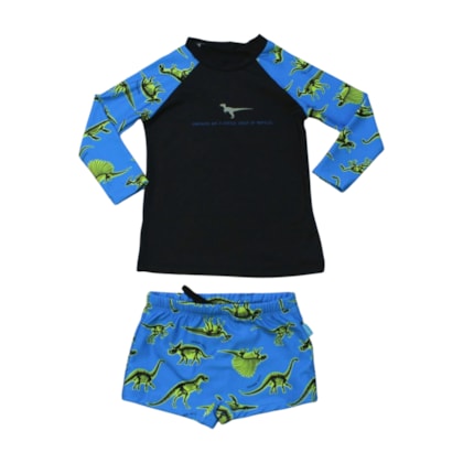 Conjunto Sunga Boxer Estampado Dino 47104 - Kamylus