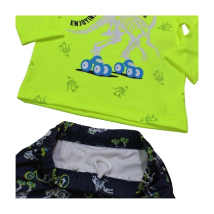 Conjunto Sunga Boxer Estampado Dinossauro 46801 - Boca Grande