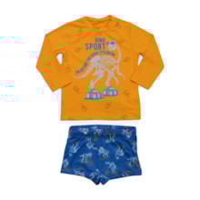 Conjunto Sunga Boxer Estampado Dinossauro 46801 - Boca Grande