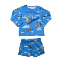 Conjunto Sunga Boxer Estampado Helicóptero 14703 - Boca Grande