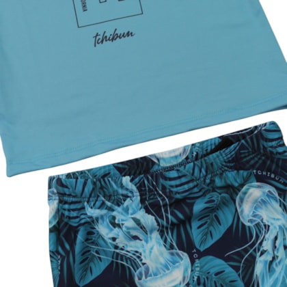 Conjunto Sunga Estampado Folhas 47195 - Kamylus