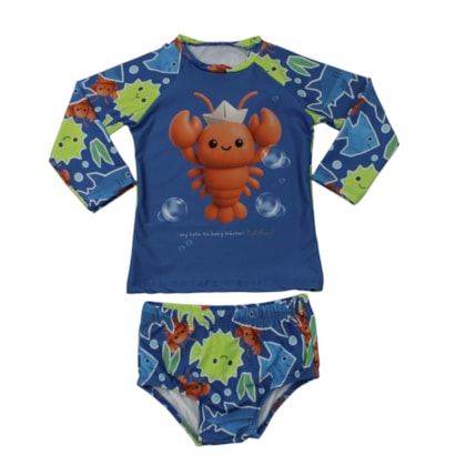 Conjunto Sunga Estampado Lagosta 44012 - Kamylus