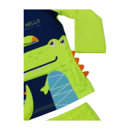 Conjunto Sunga Manga Longa Jacaré 43823 - Kamylus