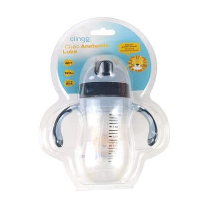 Copo Anatômico Leão Luke 220ml. 6m+ 3117 - Clingo 