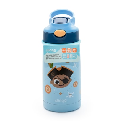 Garafa Térmica Pirata 350ml. 12m+ 3522  - Clingo    
