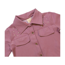 Jaqueta Molicotton Jeans com Pérolas 22344 - Angerô 