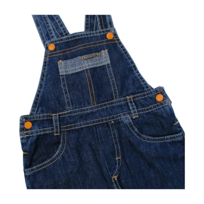 Jardineira Jeans Curta Masculina 2920 - Junior Club