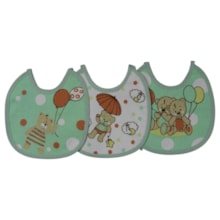 Kit Babador com Estampas Sortidas de Amarrar 3 Peças 20cm x 19cm 945 - Papi