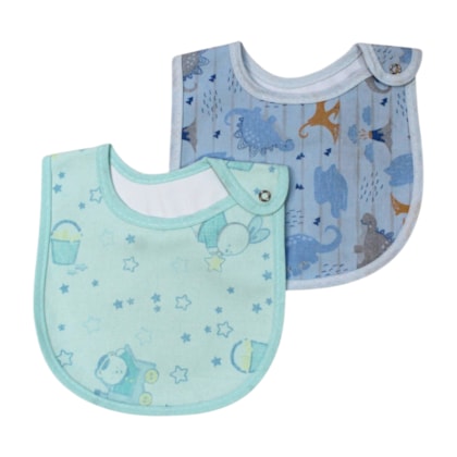 Kit Babador Sortido Botão 2 Peças 1023 - Caricia