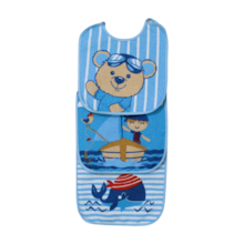 Kit Babadores Felpudo com Forro Sortidos 3 Peças 15021 - Bambi/Bublim