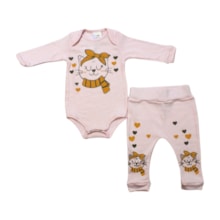 Kit Body e Mijão Feminino com Silk Gata 1380 - Bebê Precioso