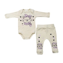 Kit Body e Mijão Feminino com Silk Gata 1380 - Bebê Precioso