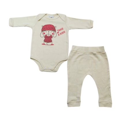 Kit Body e Mijão Feminino Estampado Menina 1174/75 - Bebê Precioso