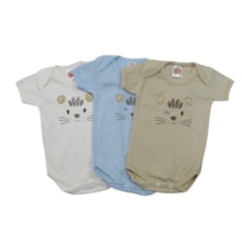 Kit Body  Manga Curta  Masculino 3 Peças Sortidas 102 - Baby Bee