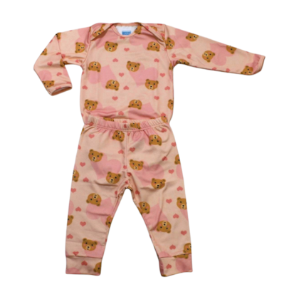 Kit Body Manga Longa e Mijão Sortido 2 Peças 0085 - Everly