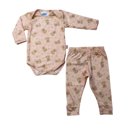 Kit Body Manga Longa e Mijão Térmico Cachorro 2 Peças 0229 - Everly