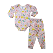 Kit Body Manga Longa e Mijão Térmico Sortido 2 Peças  0085 - Everly 