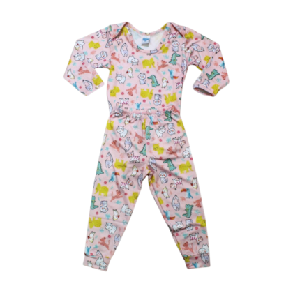 Kit Body Manga Longa e Mijão Térmico Sortido 2 Peças  0085 - Everly 