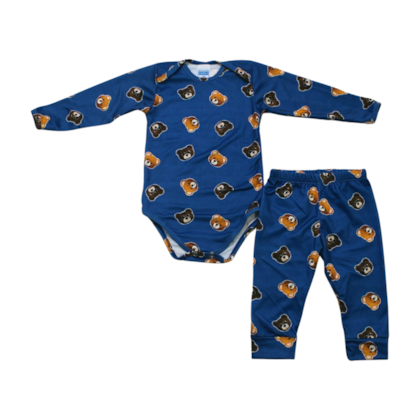 Kit Body Manga Longa e Mijão Térmico Sortido 2 Peças  0085 - Everly