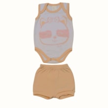 Kit Body Regata e Shorts Sortido - Bicho Molhado