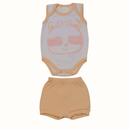 Kit Body Regata e Shorts Sortido - Bicho Molhado