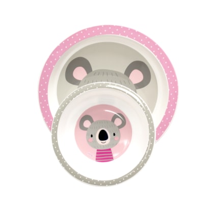 Kit Coala Prato e Tigela 6m+ C5059 - Clingo    