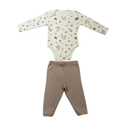Kit Colan e Mijão Feminino Estampado Laços 37286 - Angerô