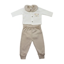 Kit Colan Regata, Mijão e Casaco Bordado Tigre 3 Peças 0306172 - Estilinho