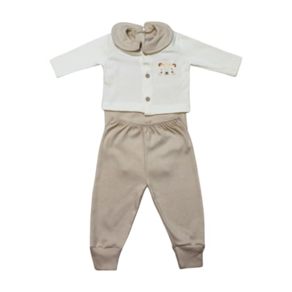 Kit Colan Regata, Mijão e Casaco Bordado Tigre 3 Peças 0306172 - Estilinho