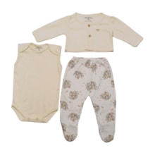 Kit Colan Regata, Mijão e Casaco Estampa Ovelha 3 Peças 0306170 - Estilinho