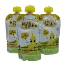 Kit Com 3 Unidades Papinha de Frutas Orgânica Banana 9m+ 3592 - Natuzinho