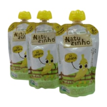Kit Com 3 Unidades Papinha de Frutas Orgânica Banana 9m+ 3592 - Natuzinho