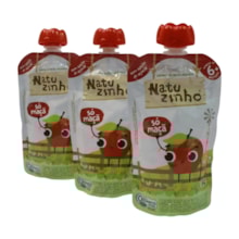 Kit Com 3 Unidades Papinha de Frutas Orgânica Maçã 9m+ 3591 - Natuzinho