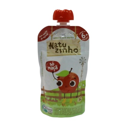 Kit Com 3 Unidades Papinha de Frutas Orgânica Maçã 9m+ 3591 - Natuzinho