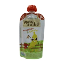 Kit com 3 Unidades Papinha de Frutas Orgânica Morango e Banana 9m+ 3594 - Natuzinho