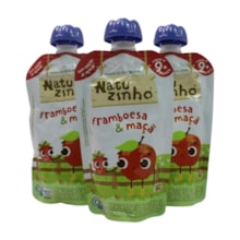 Kit Com 3 Unidades Papinha Orgânica Frutas Framboesa e Maçã 3595 - Natuzinho