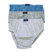 Kit Cueca Listrada com Cores Sortidas 3000 03Peças - Tampinha