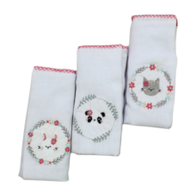 Kit de Boca Fralda com Bordados Sortidos 3 Peças 70cm x 70cm 1532  - Karinho