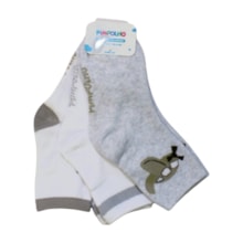 Kit Meia Masculina Estampas Sortidas 3Pares 300797 - Pimpolho